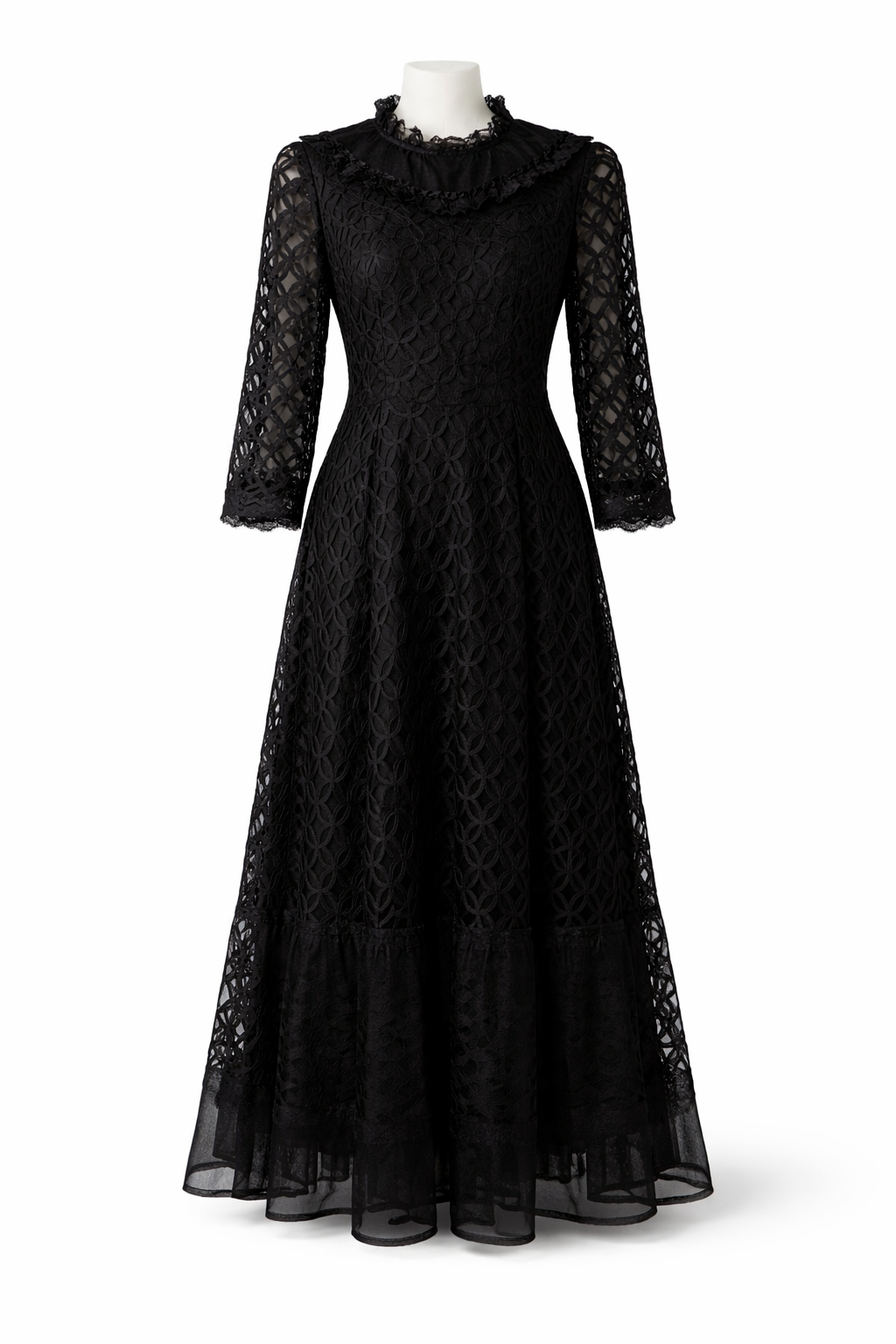 Nice black gown worn out of town