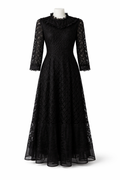 Nice black gown worn out of town