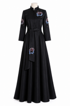 Stunning Black Satin Gown available in 3 sizes