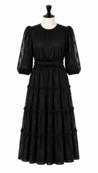 Black midi gown