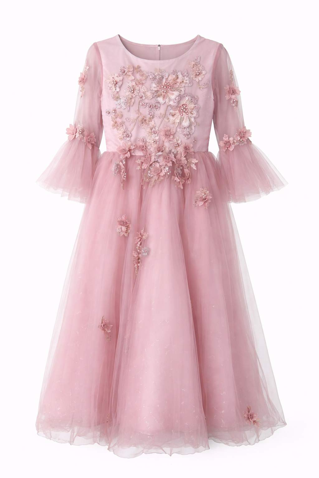 Pink tulle gown