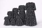 Kids gowns black and white