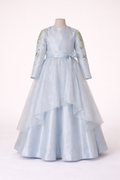 Light blue kids gowns