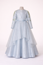 Light blue kids gowns