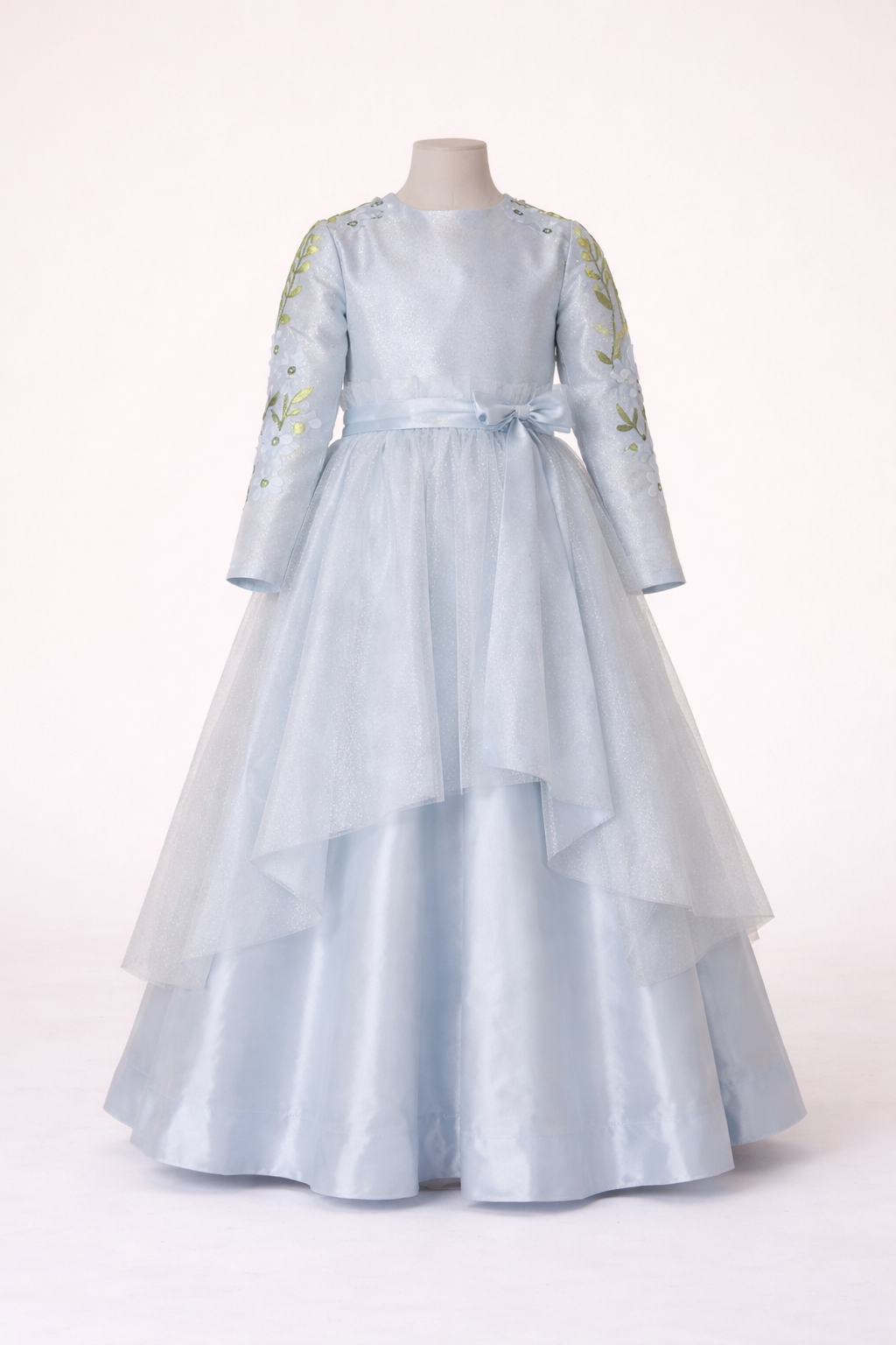 Light blue kids gowns