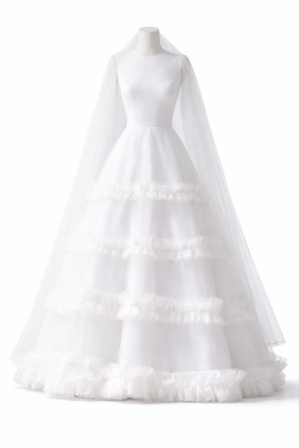 Custom bridal gown size 34/36