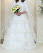 Custom bridal gown size 34/36