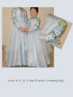 Light blue kids gowns