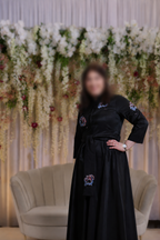 Stunning Black Satin Gown available in 3 sizes