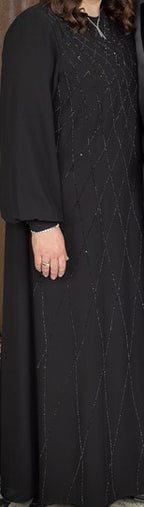 Elegant black dress, easy and comfortable
