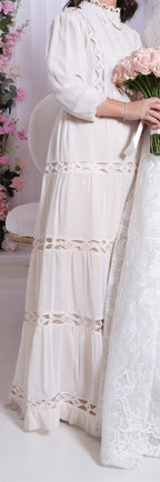 Cream gown size 36